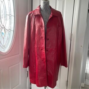 Wilsons Leather Women's Red Jacket size 2XL